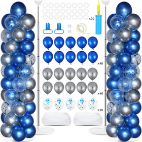 Naozinebi balloon column stand in navy blue for elegant party backdrops and tall centerpieces.