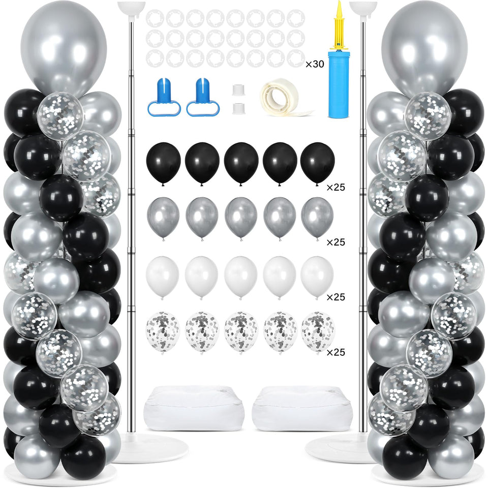 Naozinebi balloon column stand kit ready for versatile party decor.