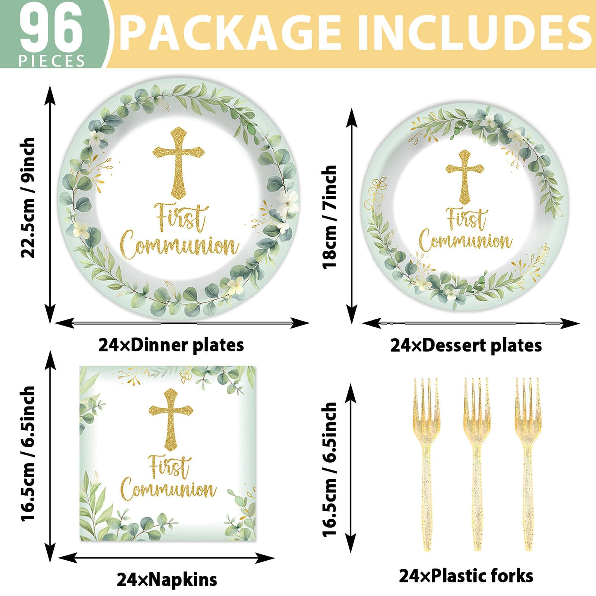 Naozinebi 7-inch green dessert plates for celebrations