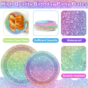 Naozinebi happy birthday napkins 6.5 inch soft and absorbent