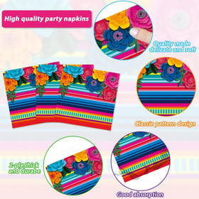 Naozinebi Fiesta napkins offer soft, sturdy use for guests
