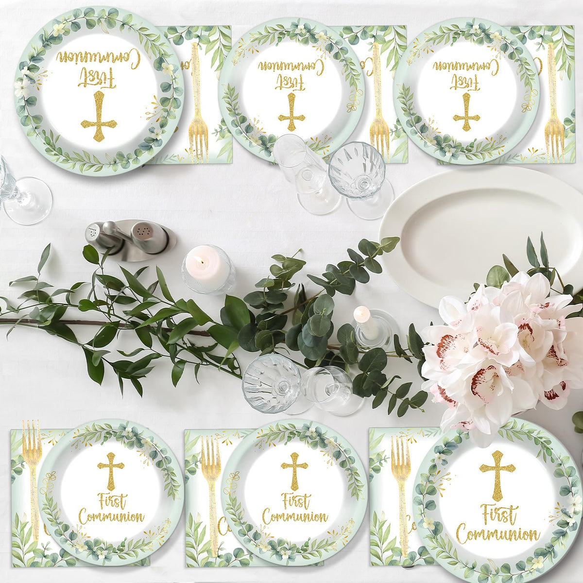 Naozinebi packaging for a 24-guest tableware set display