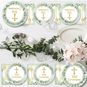 Naozinebi packaging for a 24-guest tableware set display