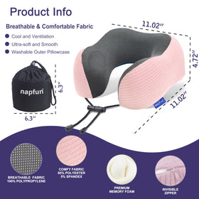 Napfun memory foam close-up highlighting quick recovery and plush feel