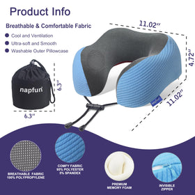 napfun chin-support feature cradles the chin for steady comfort on long journeys.