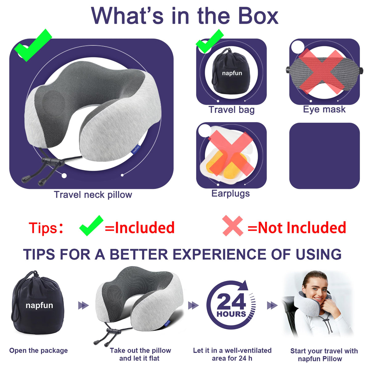 napfun compact packed form illustrates portability for plane or train trips.