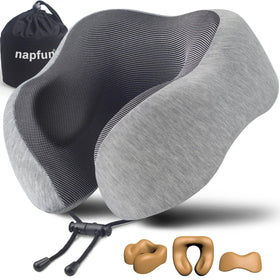 napfun neck pillow travel main shot highlighting ergonomic support for flights and road trips.