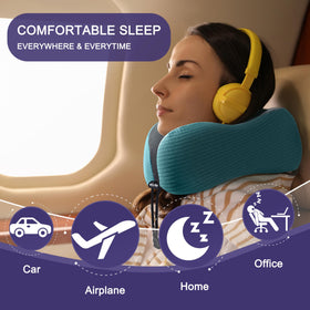 Napfun stripe cover provides premium feel and breathable comfort during flights
