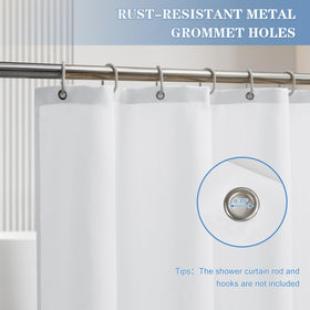 Nasitos rust-proof metal grommets allow easy, durable hanging.