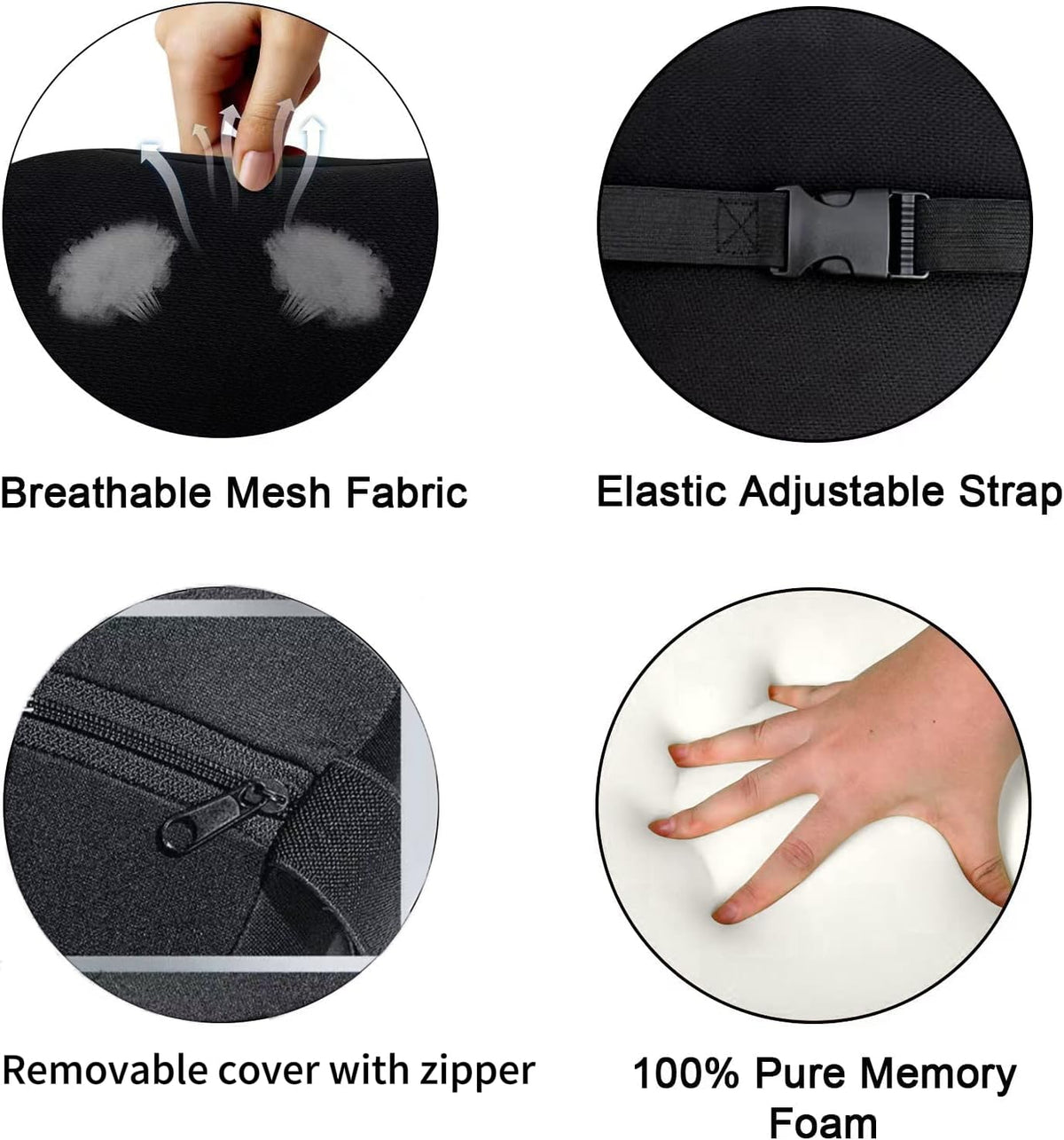 Nastravail removable machine-washable cover keeps the pillow clean and fresh.