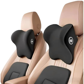 Nastravail two-pack car headrest pillow offers steady neck support on long trips.