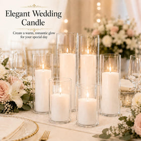 Natcense multipurpose glass candle holder doubles as decorative vase