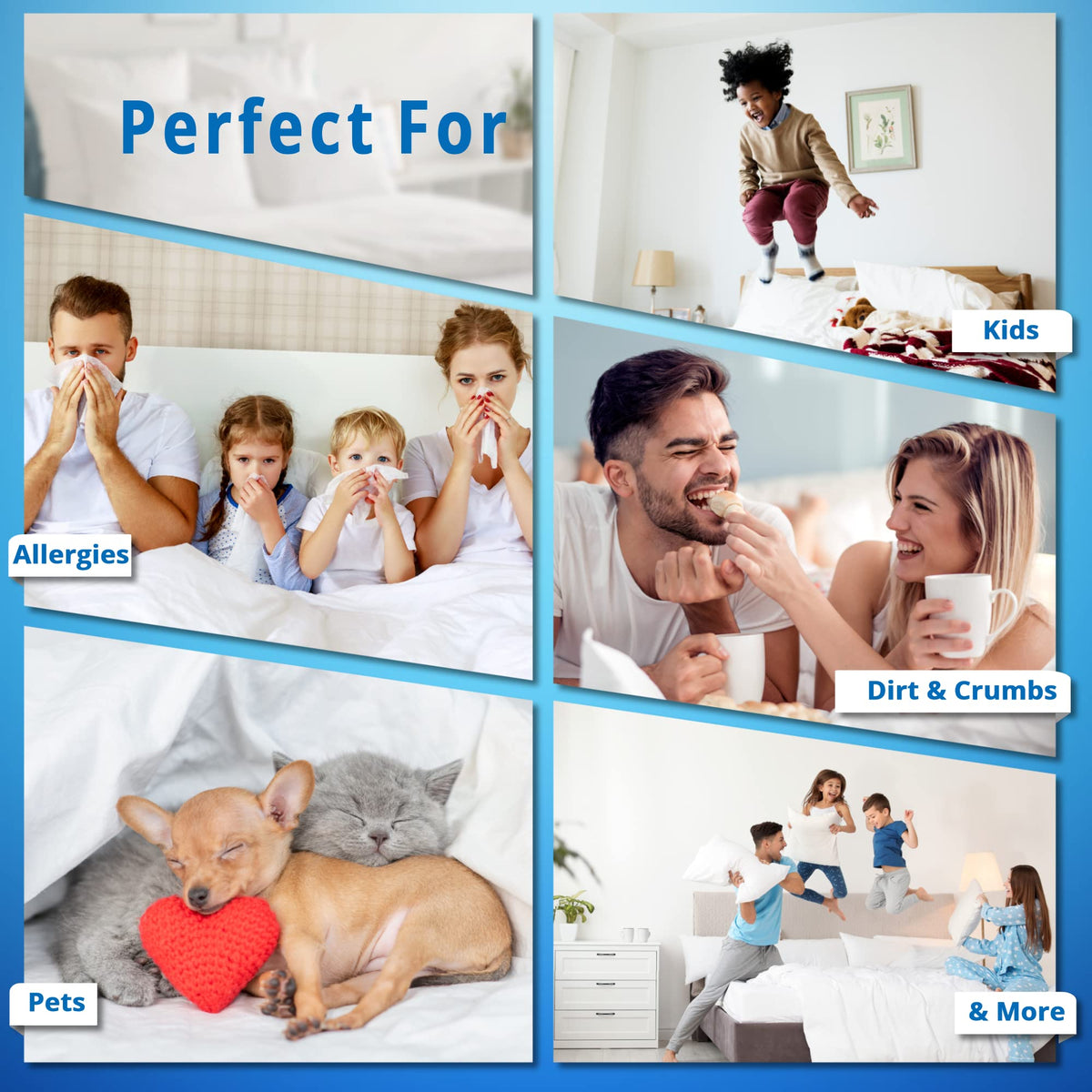 National Allergy Premium pillow protector machine-washable design for easy care