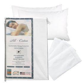 National Allergy premium pillow protector queen zippered cover