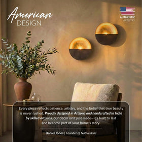 NativeSkins Eclipse glow enhances ambient lighting in a room setting.