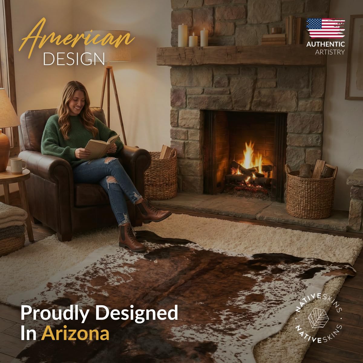 NativeSkins living room to bedroom rug fits high-traffic spaces with comfort.