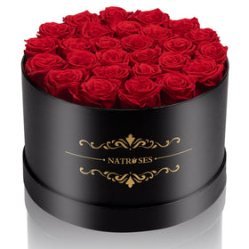 NATROSES 27-piece forever preserved roses in a box for timeless gifting.
