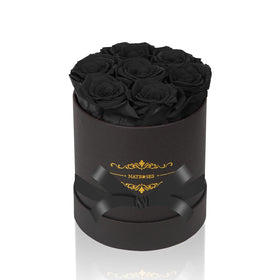 NATROSES 7-piece preserved roses in black box, lasting beauty for months