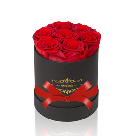 NATROSES 7-piece preserved roses box shows premium long-lasting beauty for gifting