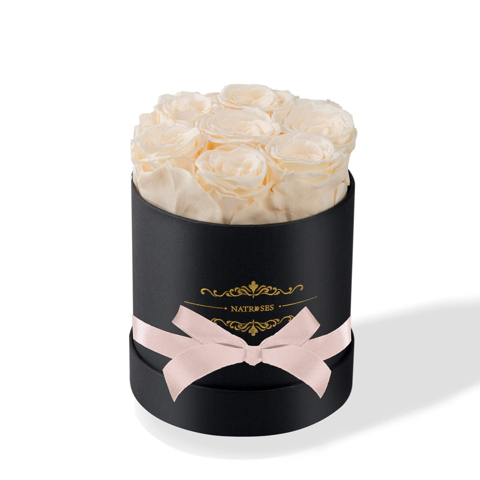Natroses 7-piece preserved roses box for lasting romantic decor