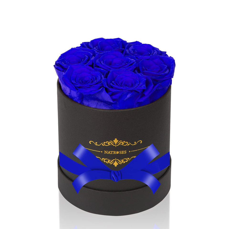 NATROSES seven-rosebuds in a box offer a lasting, elegant gift for milestones.