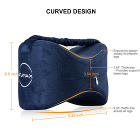 NATUMAX knee pillow plus sleep mask enhances bedtime comfort.