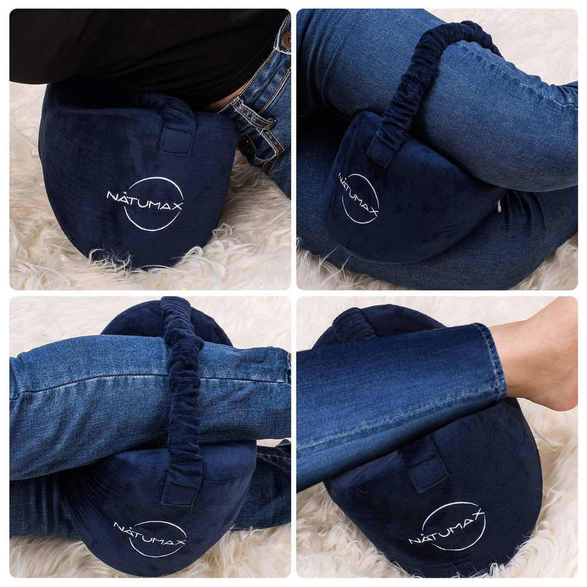 NATUMAX knee pillow cover is washable for easy care.