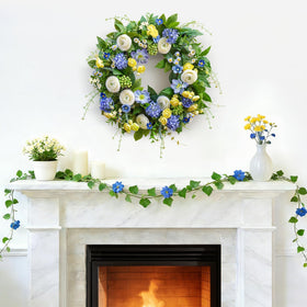 NaturaWre anemone-style blooms create a bright focal point for entryways.