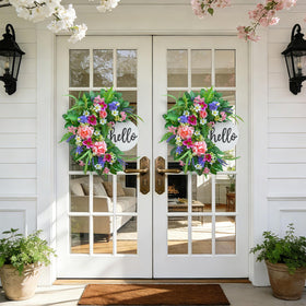 Naturawre suited for indoor or covered outdoor spaces, year-round display.