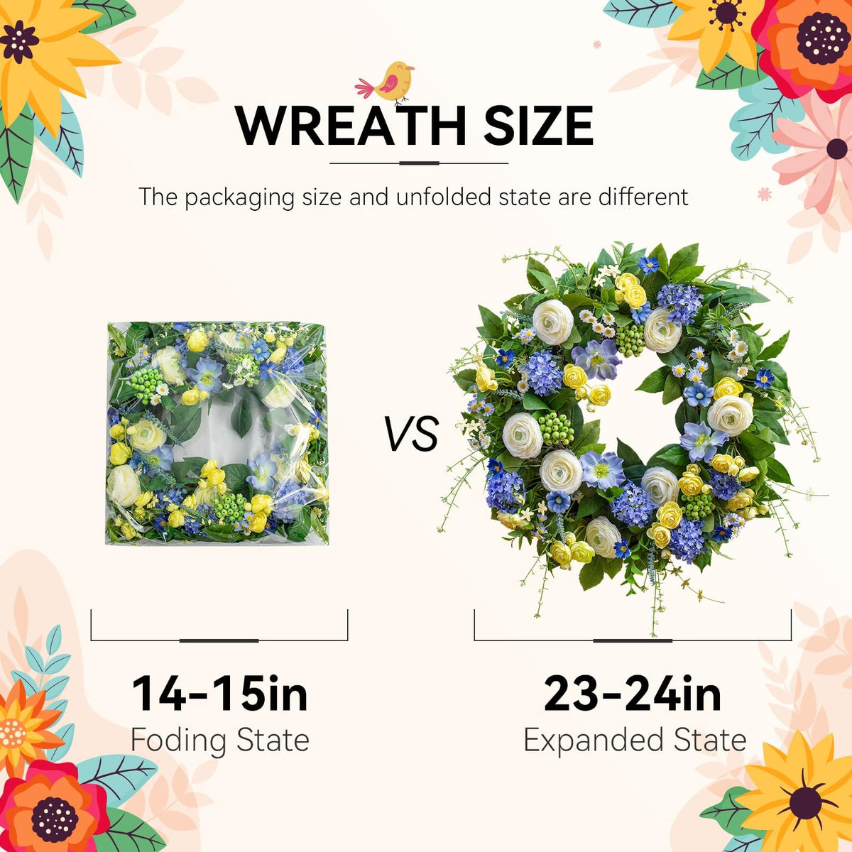 NaturaWre layered greenery yields a full, garden-inspired look.