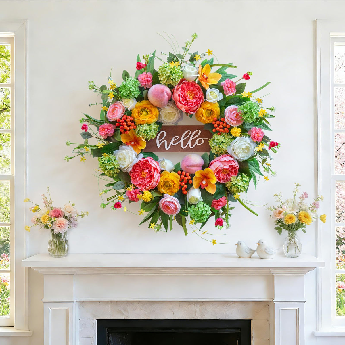 NaturaWre artificial florals offer vibrant color with minimal maintenance