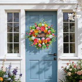 NaturaWre 24-inch wreath perfect for spring-to-summer porch decor