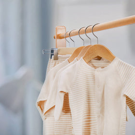 Nature Smile contoured shoulders maintain garment shape on kids wear