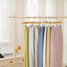 Nature Smile slim profile hangers save closet space without sacrificing durability