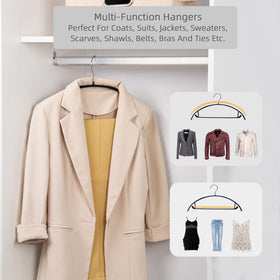 Nature Smile hanger dimensions 16.54 by 7.75 inches for versatile closet use