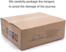 Nature Smile standard-rod compatible hangers fit most closets for efficient storage