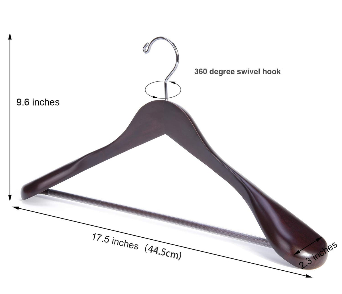Nature Smile extra-wide shoulder hanger helps coats keep form and reduce wrinkling