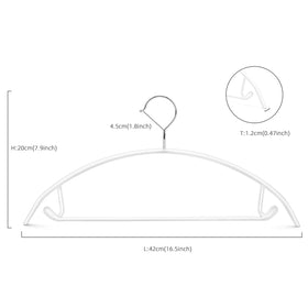 Nature Smile heavy-duty metal-core hangers support jackets and coats neatly