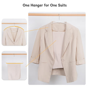Nature Smile heavy-garment hangers protecting coats from creasing