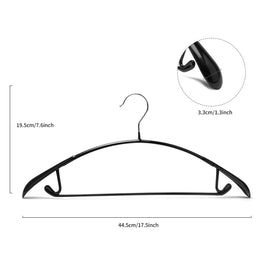 Nature Smile wide-shoulder hangers protect coats and suits from bumps and hanger creases.