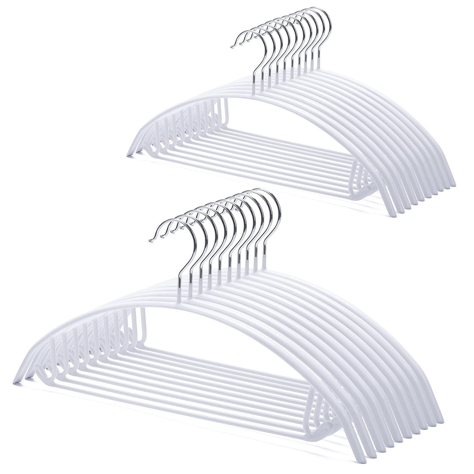Nature Smile non-slip PVC coating hangers keep clothes secure on the rod
