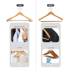 Nature Smile packaging in solid box protects hangers during transit.