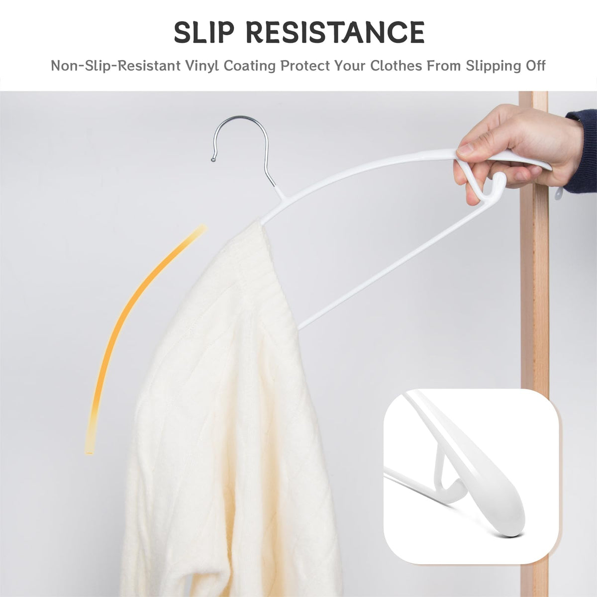 Nature Smile PVC hangers for efficient wardrobe organization