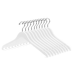 Nature Smile wooden coat hangers with a smooth finish protect fabrics from snags.