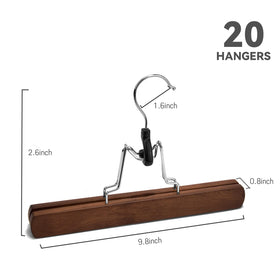 Nature Smile wooden hanger with 360-degree swivel hook for easy access.