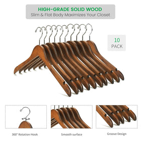 Nature Smile wooden hanger with notches for strappy tops securely