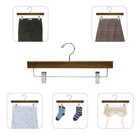 Nature Smile 14-inch length wooden hangers for longer garments