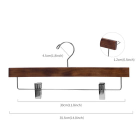 Nature Smile hangers showing cushioned non-slip clips for secure grip