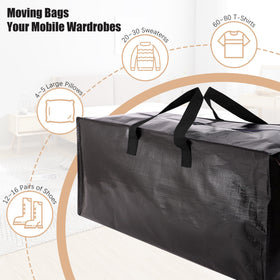 NatureLux bags folded flat to save space when not in use.