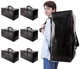 NatureLux heavy-duty moving bags with backpack straps for easy transport.